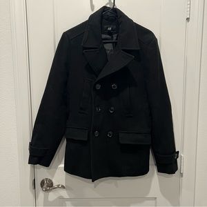 H&M Black Pea Coat
